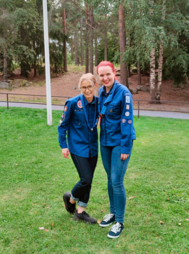 Silja Salmela ja Jaana Rothovius, Kohu-leirin 2023 johtajat.